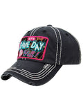 VINTAGE BALL CAP "IT'S GAME DAY Y'ALL" - BLACK